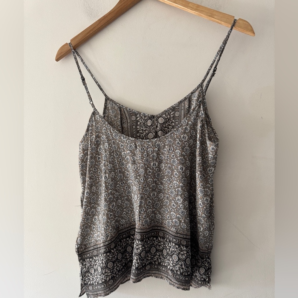American Eagle Brown Boho Pattern Print Cami - image 3